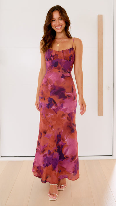 Load image into Gallery viewer, Margie Midi Dress - Dark Rose
