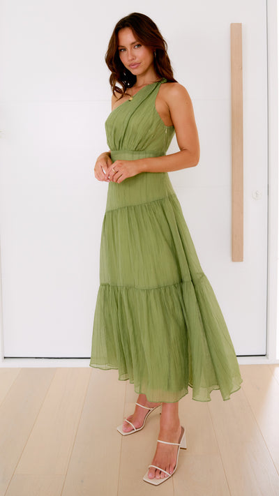 Load image into Gallery viewer, Jayma Maxi Dress - Olive - Billy J
