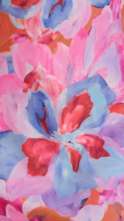 Load image into Gallery viewer, Miya Maxi Dress - Pink/Blue Print - Billy J
