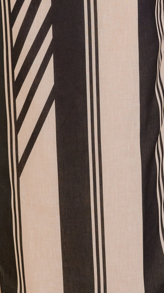Jayme Vest - Black / Cream Stripe