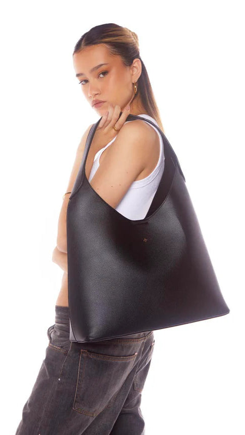 Duke Hobo Bag - Black PU - Billy J