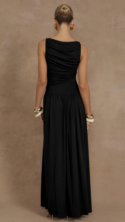 Load image into Gallery viewer, Nalla Maxi Dress - Black - Billy J
