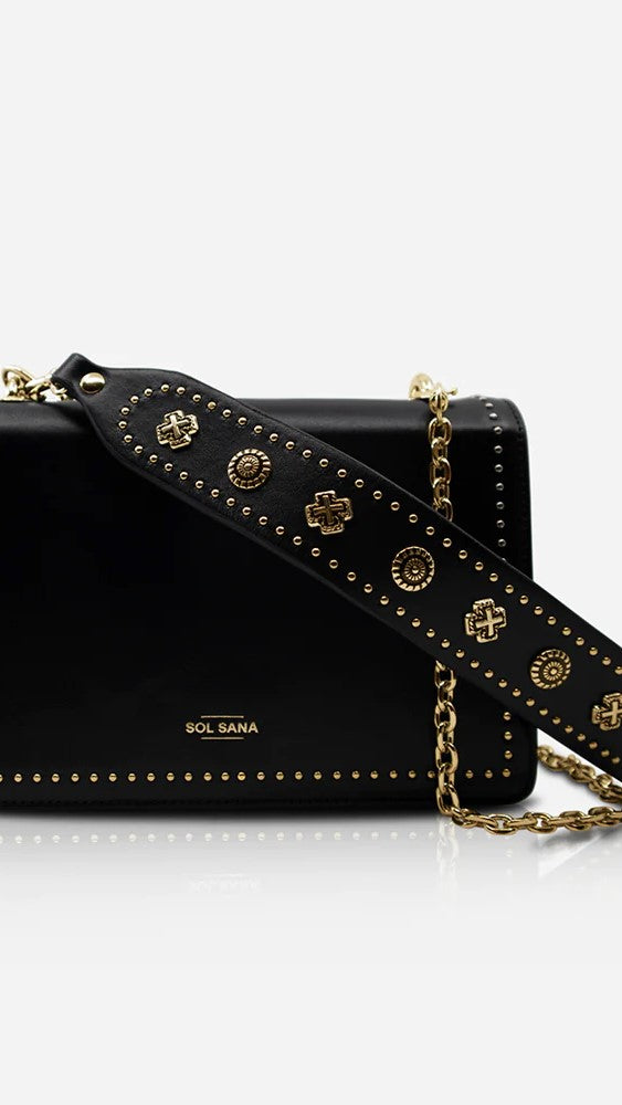 Sol Sana Flap Bag - Black/Gold - Billy J