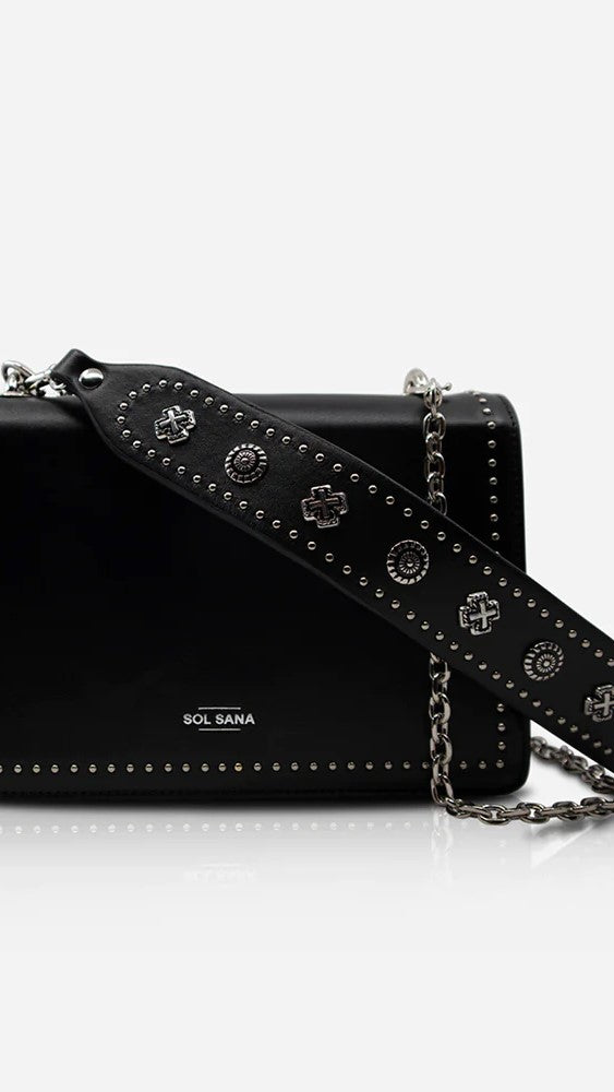 Sol Sana Flap Bag - Black/Silver - Billy J