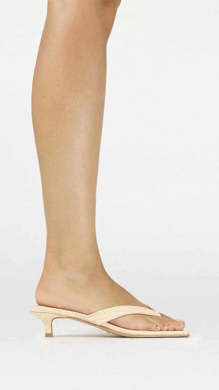 Heloise Heel - Natural Raffia - Billy J