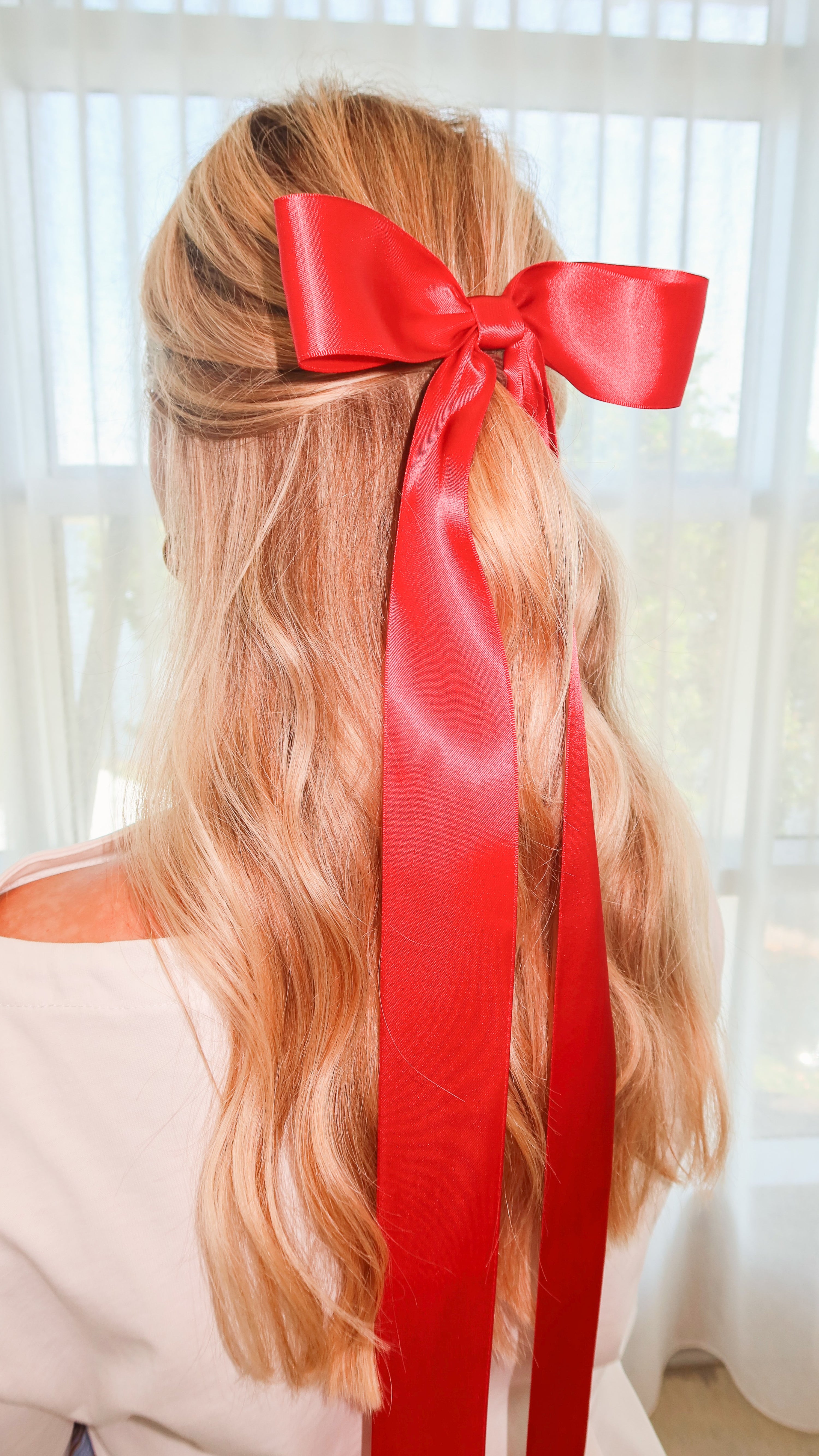 Lala Hair Bow - Red - Billy J