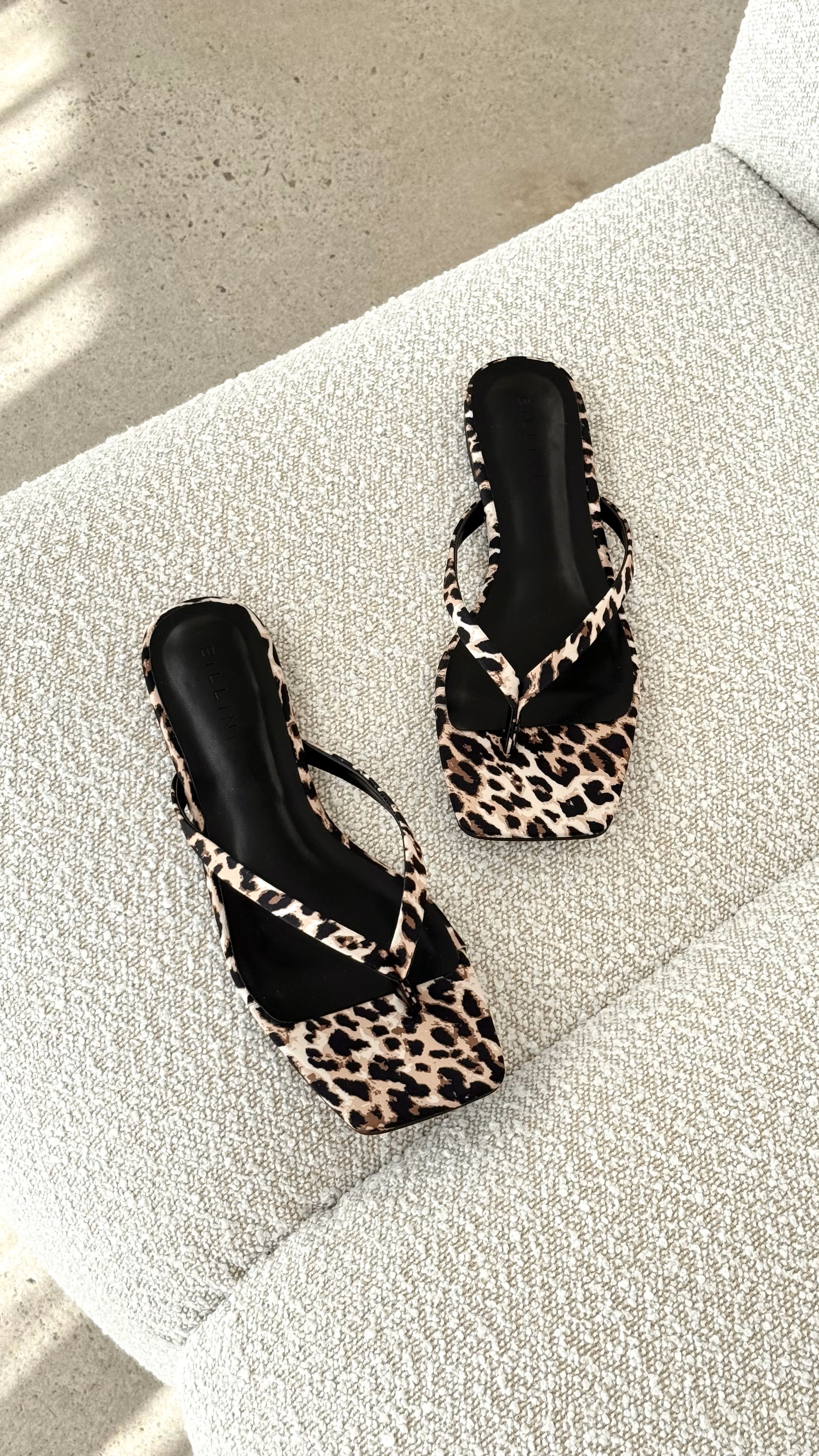 Tove Sandal - Leopard Satin - Billy J