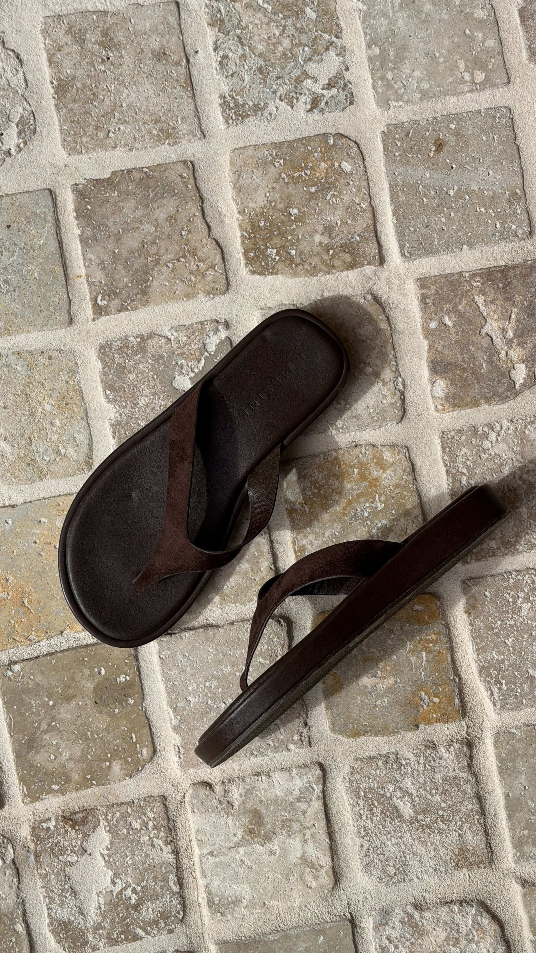 Orianna Slide - Dark Cacao Suede - Billy J
