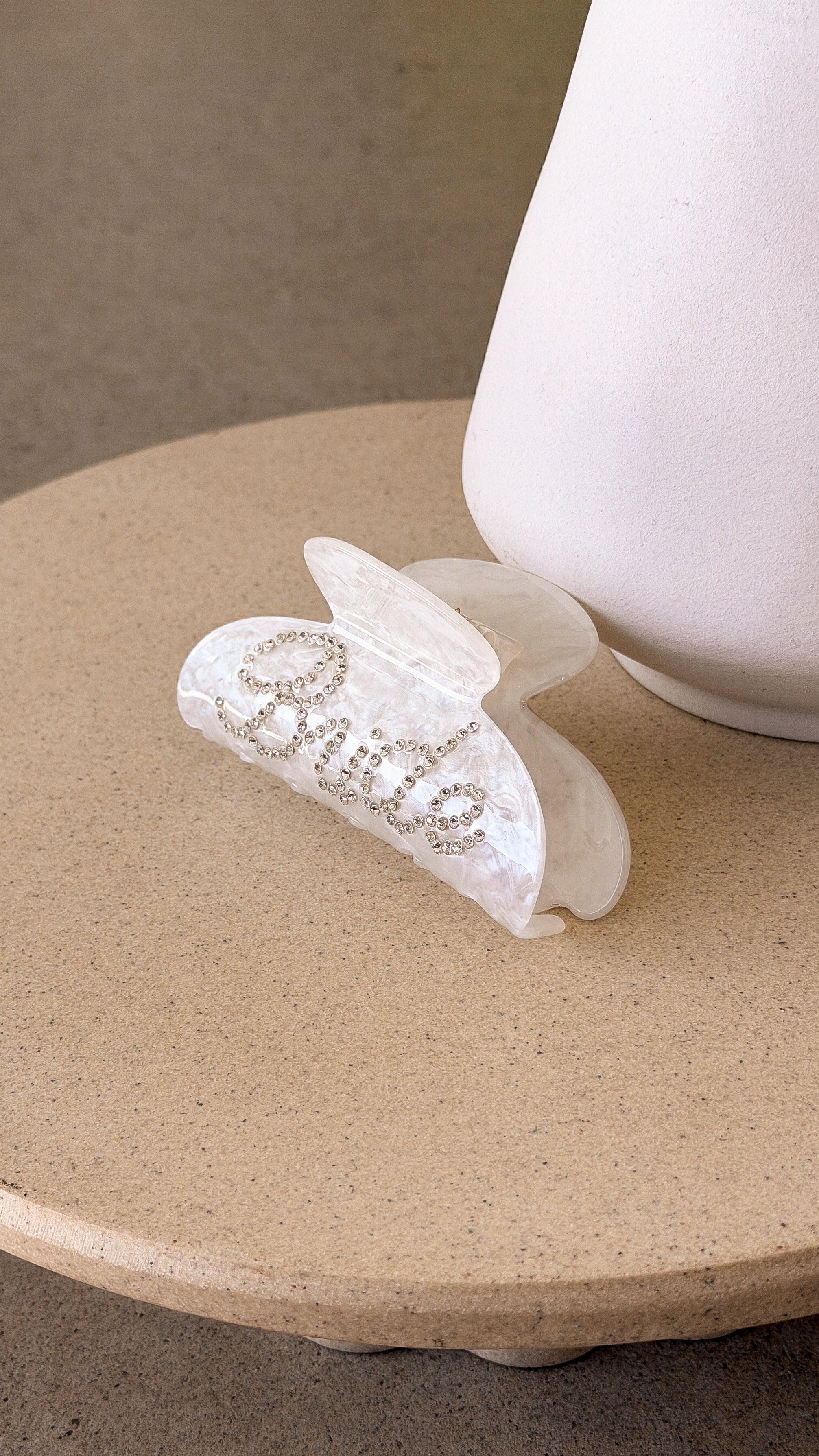 Bride Diamante Hairclip - White - Billy J