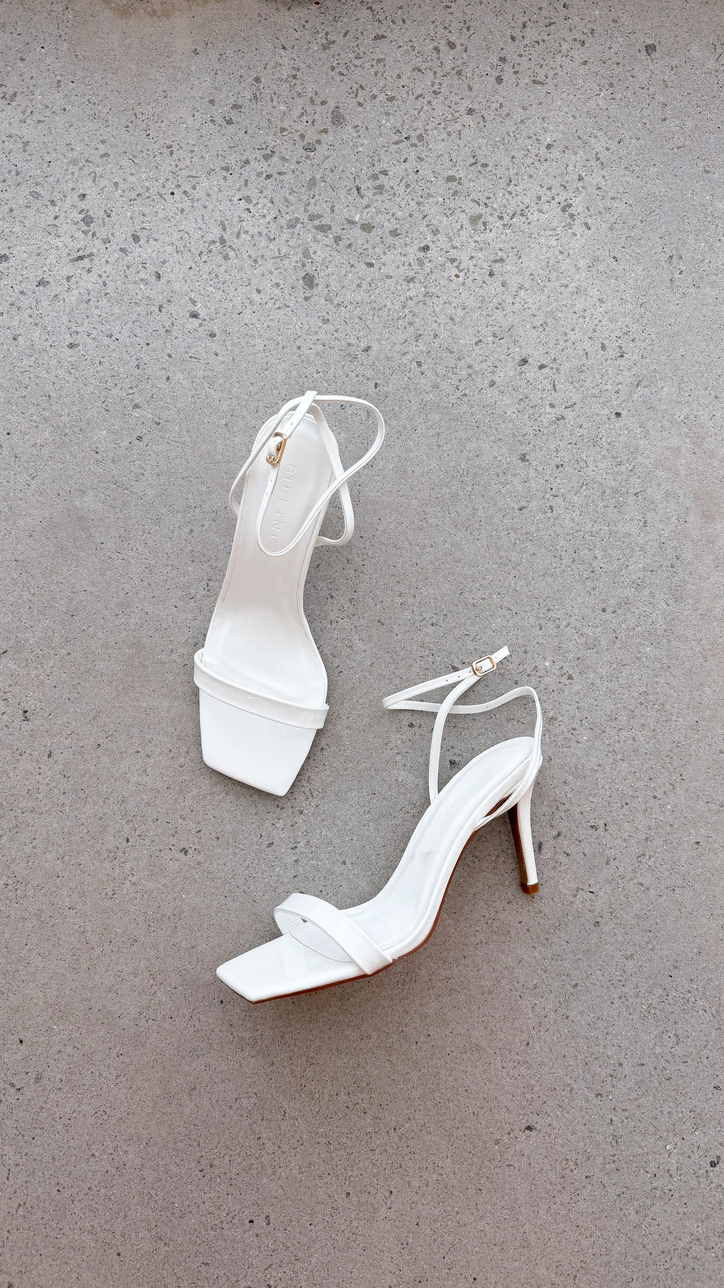 Octans Heel - White Patent - Billy J