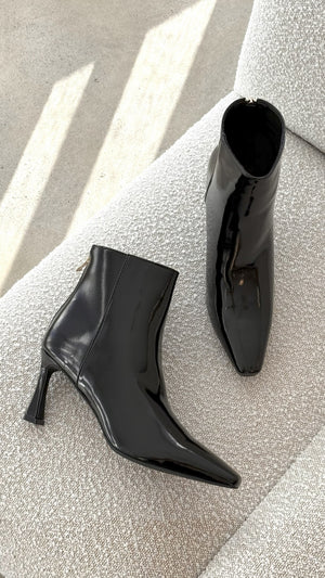 Scotty Boots - Black Crinkle Patent - Billy J