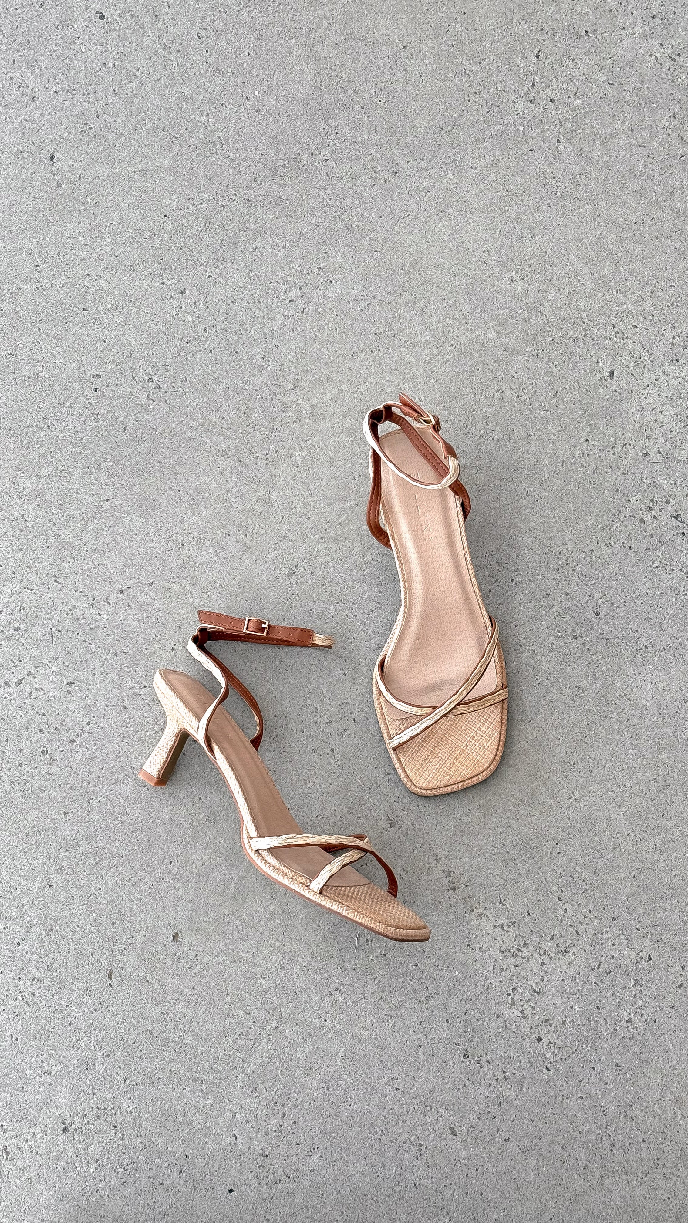 Harissa Heel - Natural Raffia - Billy J