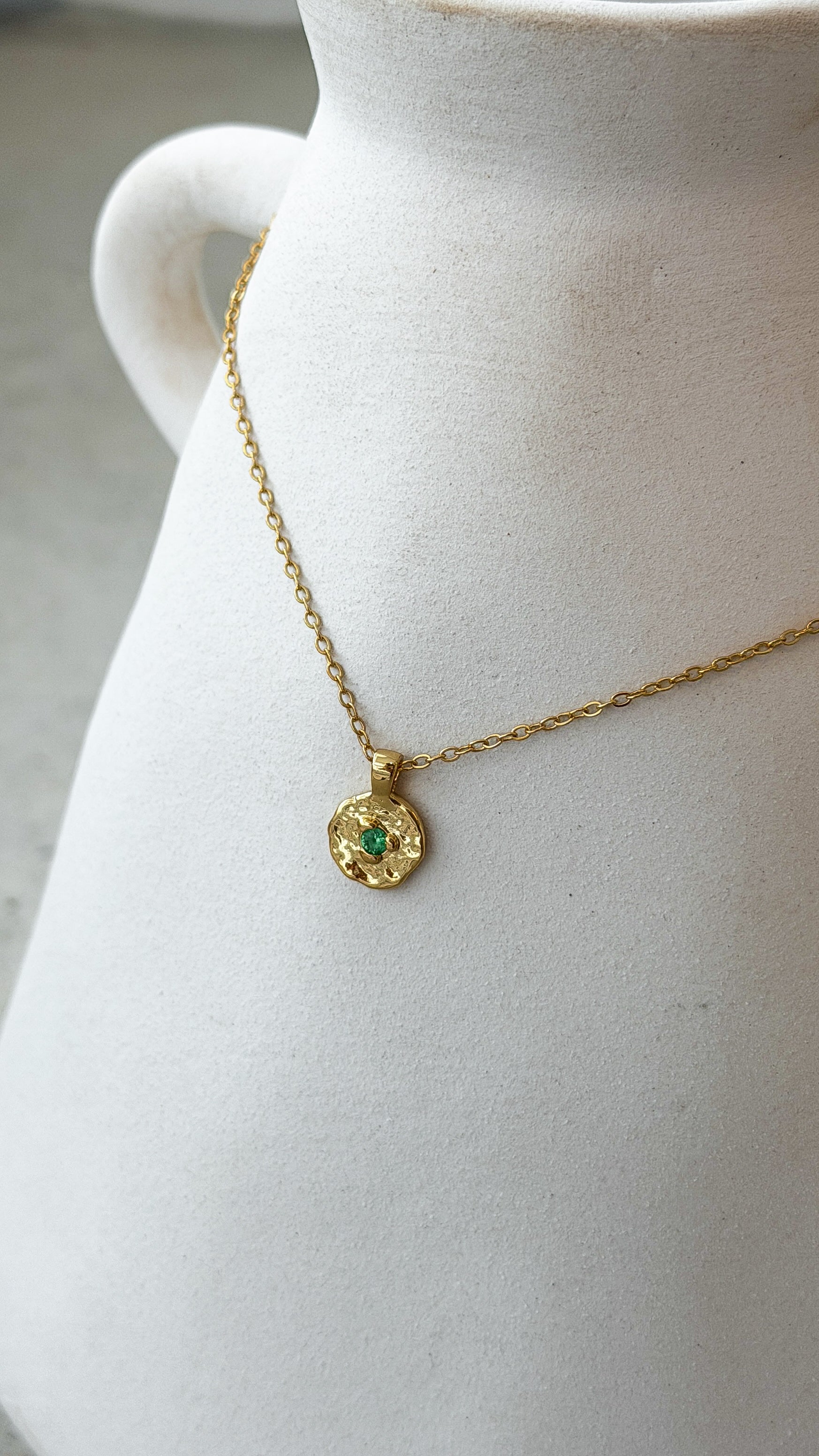 May Birthstone Necklace - Emerald - Billy J