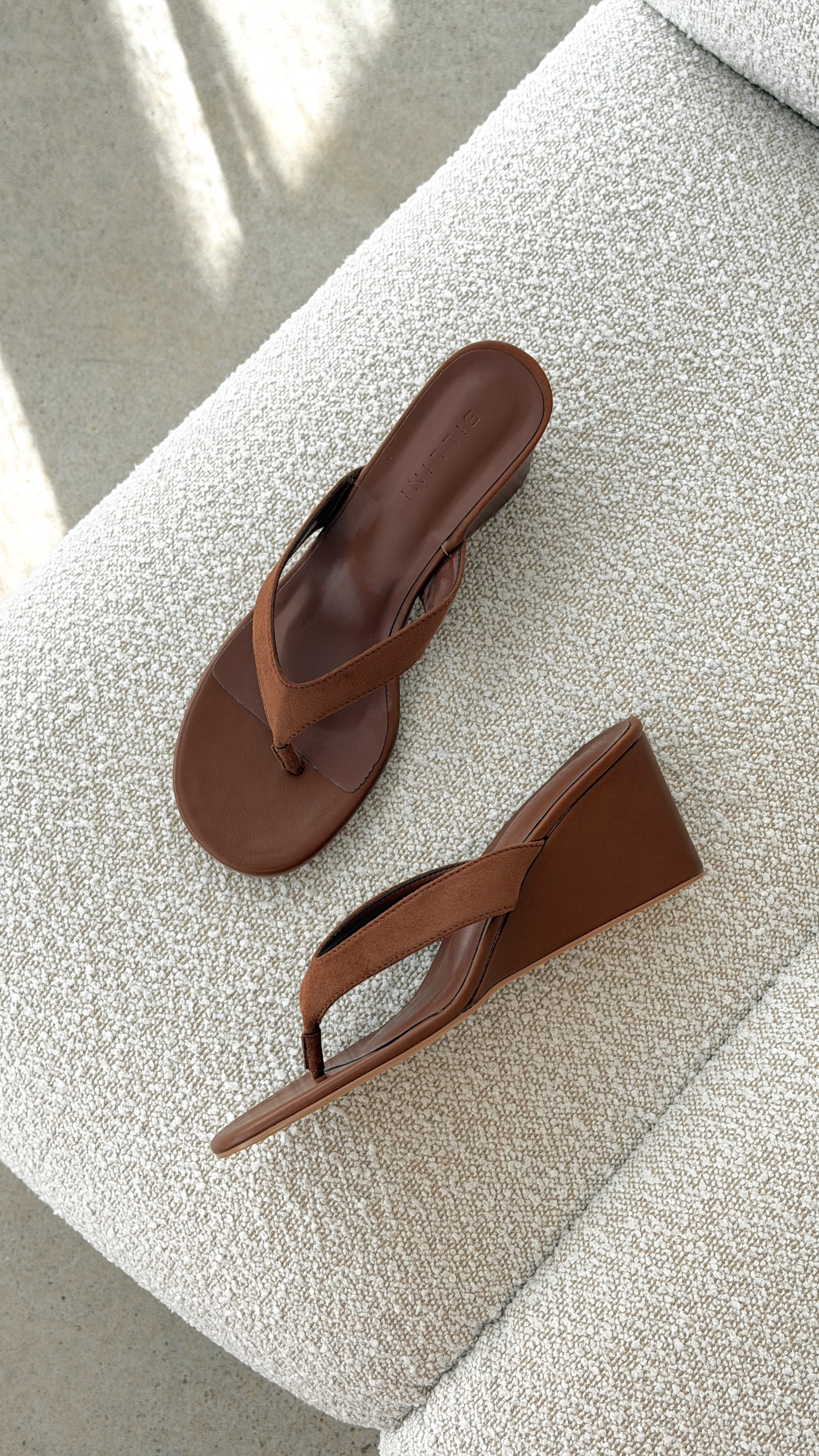 Tiggy Wedge - Pecan Suede - Billy J