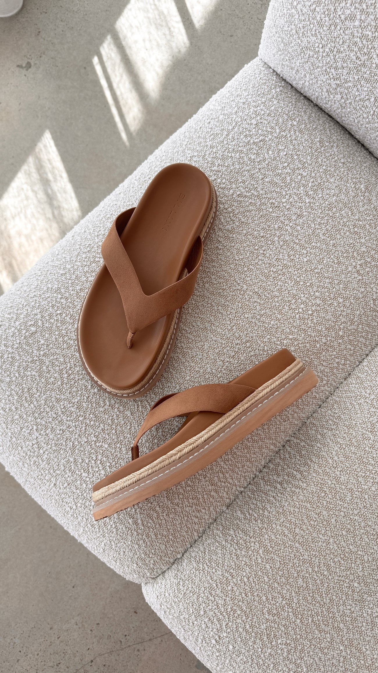 Arley Slide - Sandstone Faux Suede - Billy J