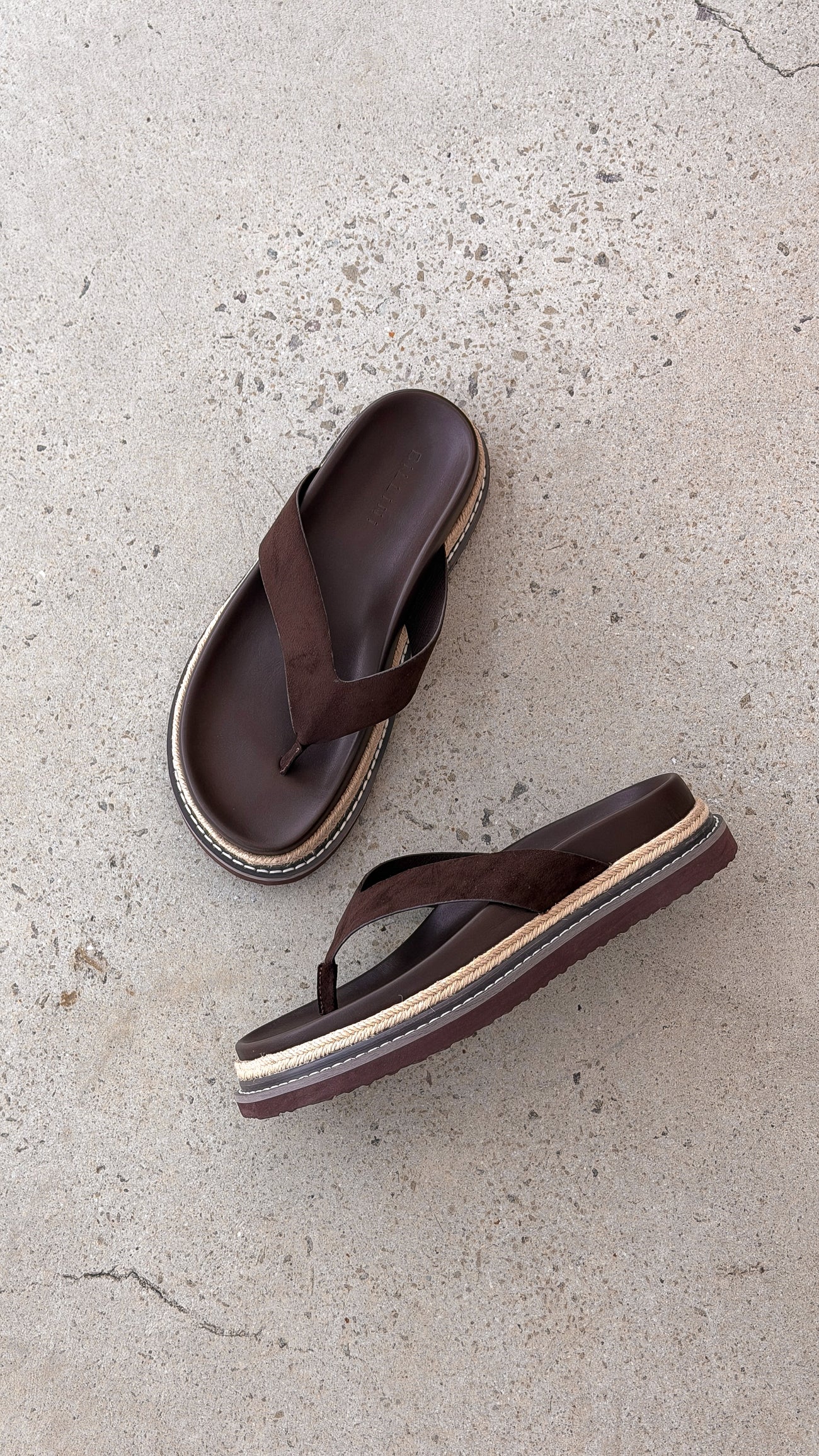 Arley Slide - Cocoa Faux Suede - Billy J