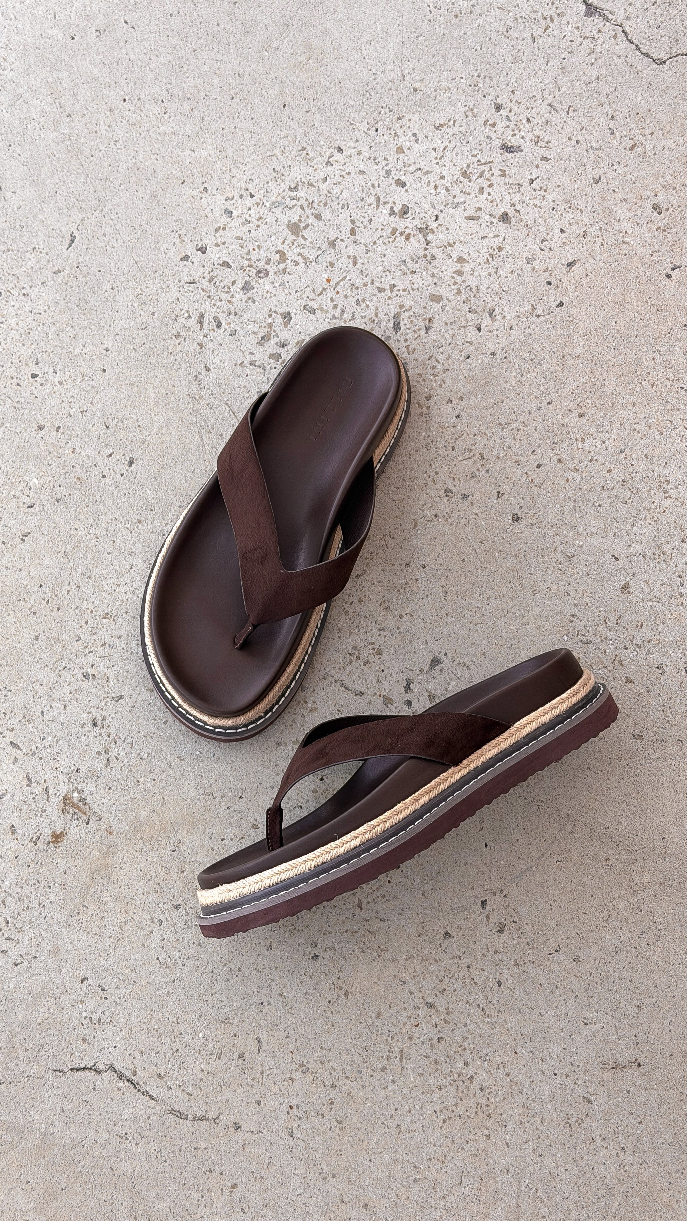 Arley Slide - Cocoa Suede - Billy J