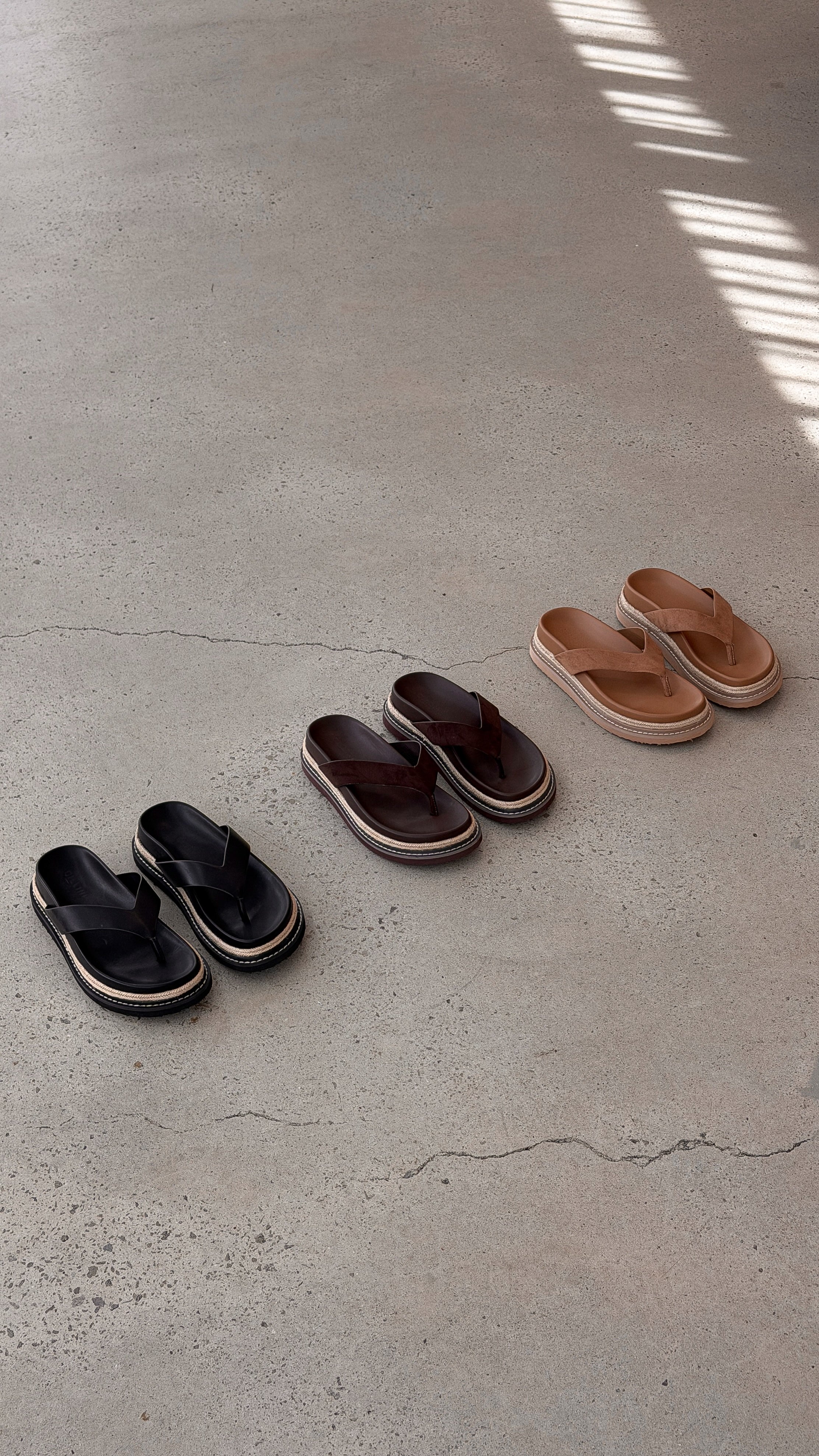 Arley Slide - Cocoa Faux Suede - Billy J