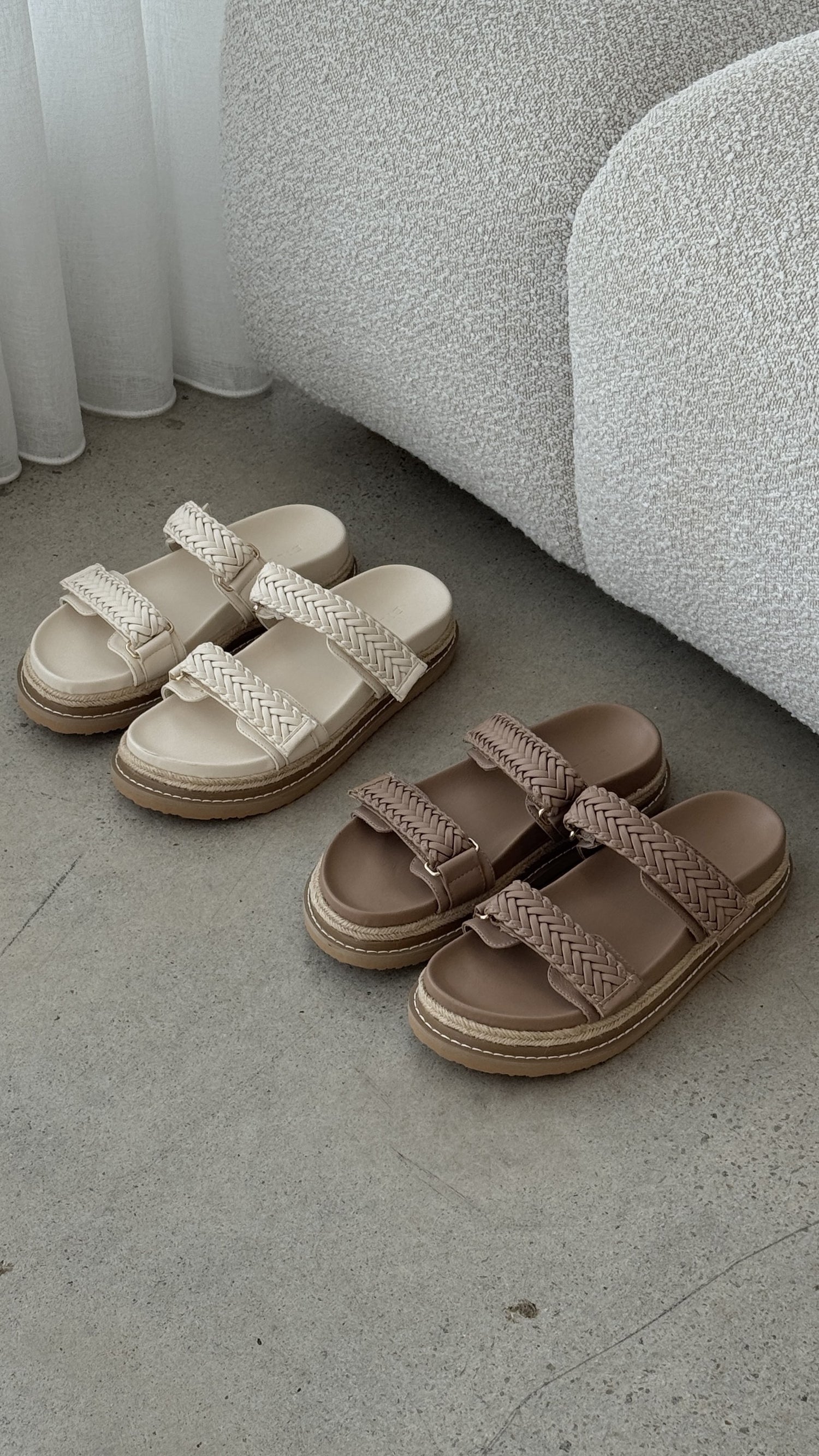 Alva Slides - Light Cashew - Billy J