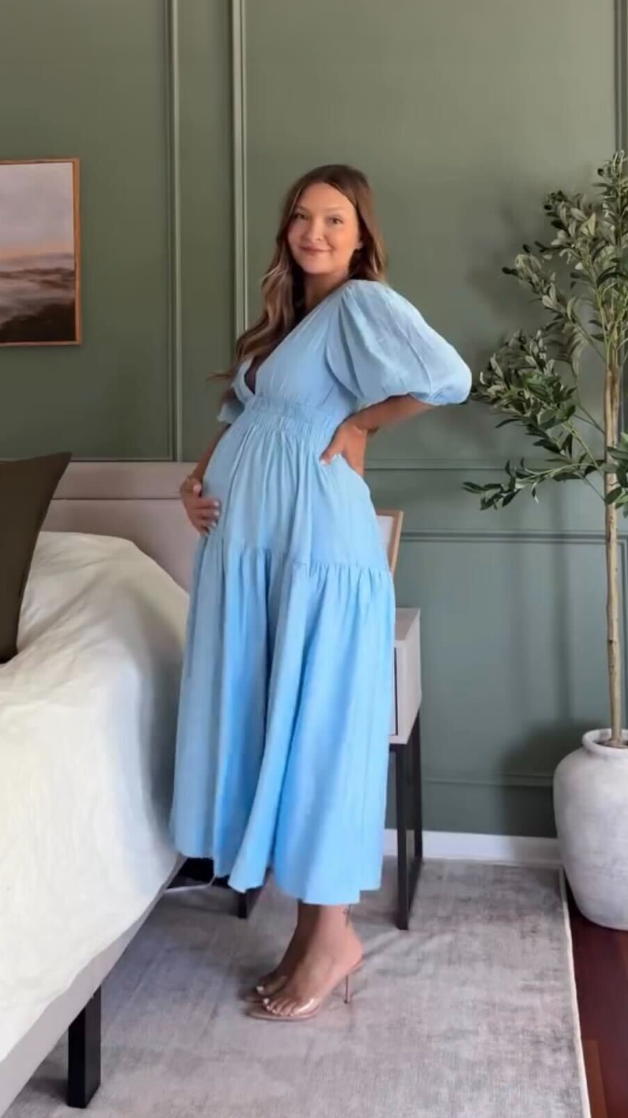 Erin Midi Dress - Blue - Billy J