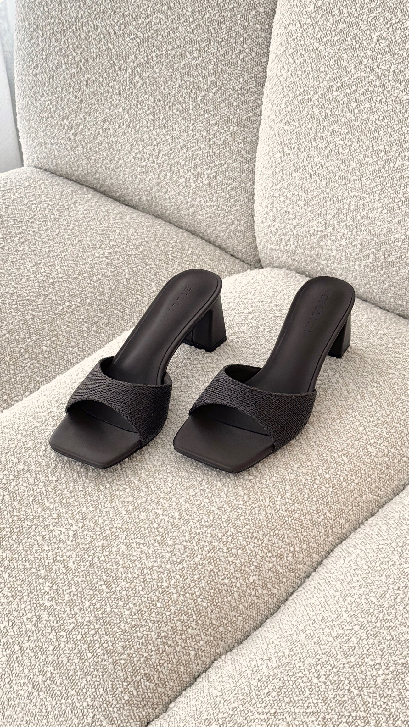 Freda Heel - Chocolate Raffia - Billy J
