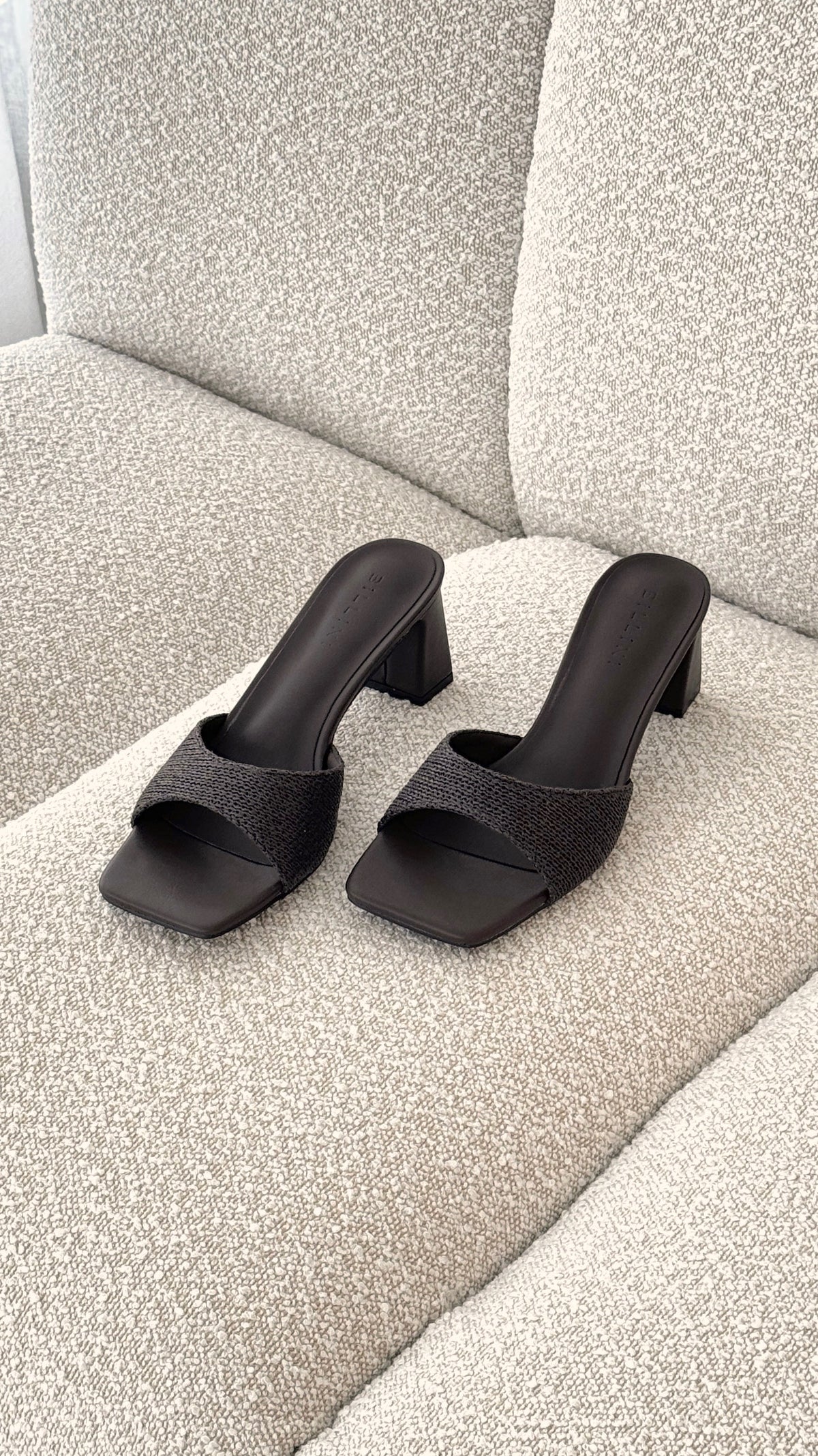Freda Heel - Chocolate Raffia - Billy J