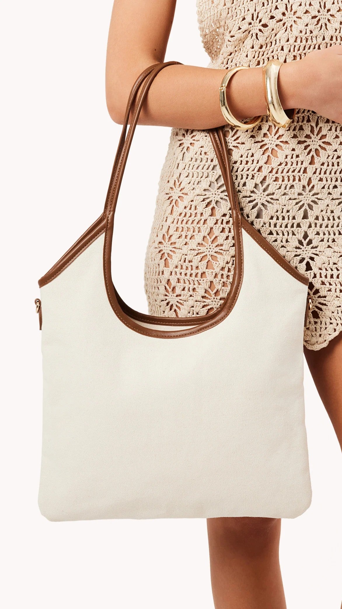 Isobel Shoulder Bag - Natural Linen - Billy J