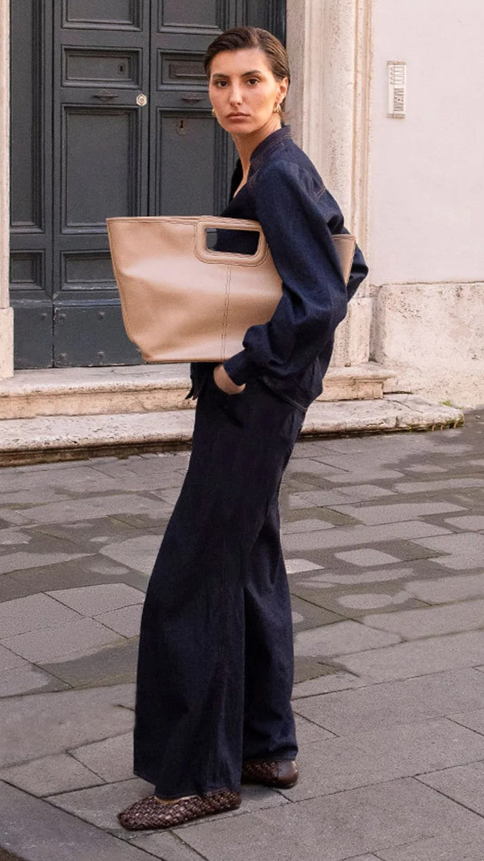 Stitched Tote Bag - Nude - Billy J