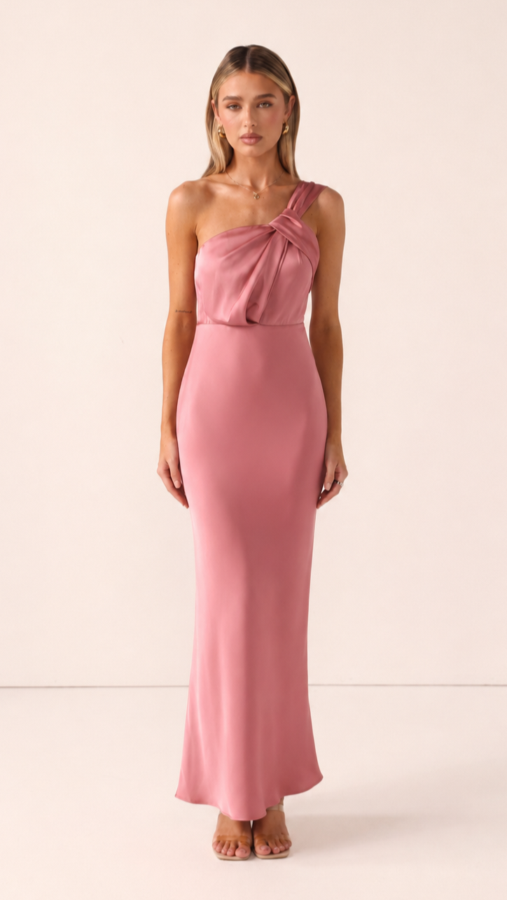 Greta Maxi Dress - Baked Rose - Billy J