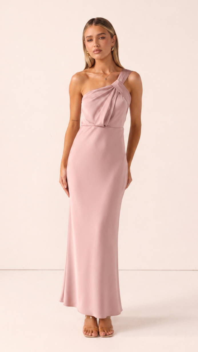 Greta Maxi Dress - Dusty Pink - Billy J