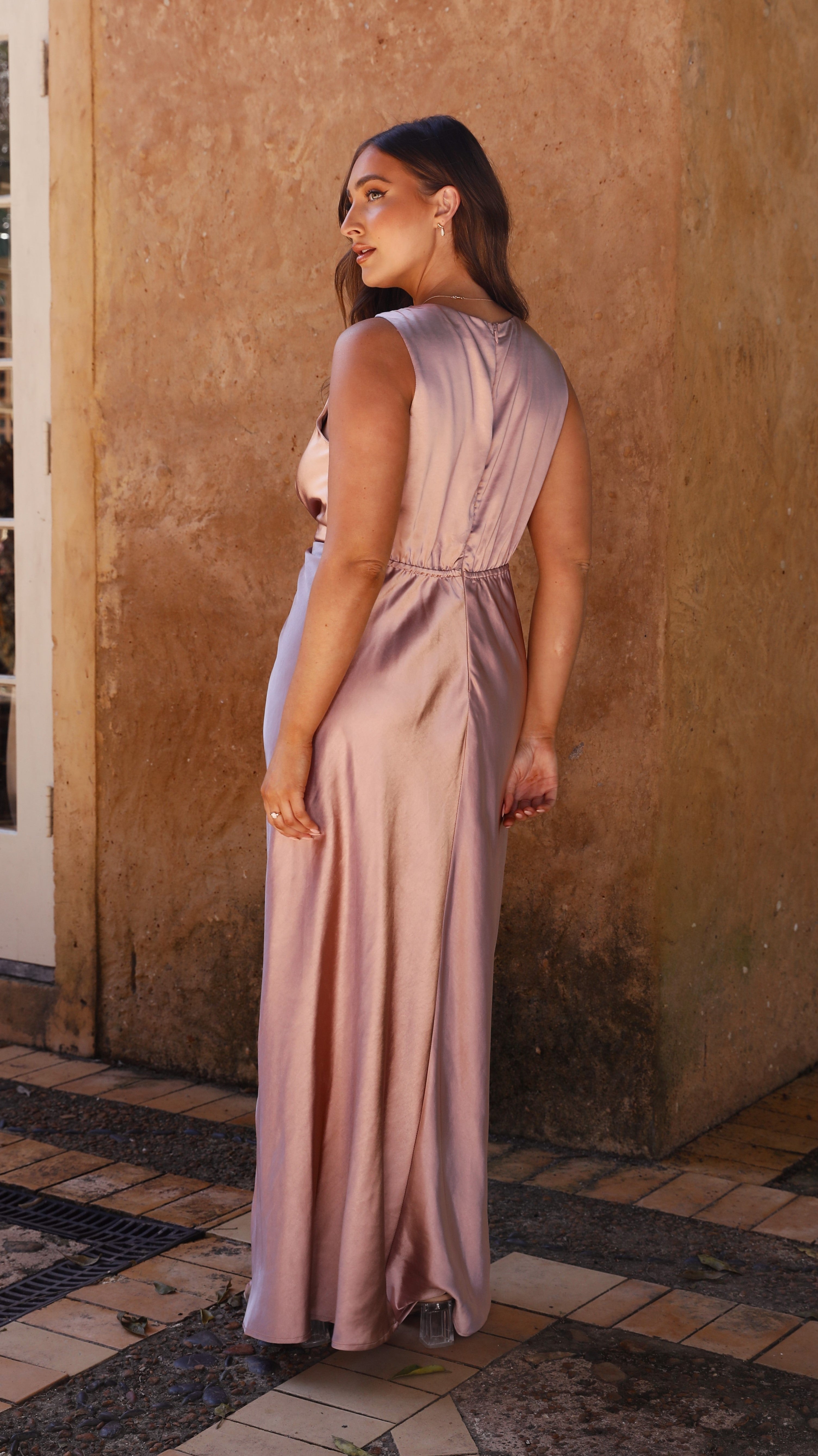 Lucia Maxi Dress - Dusty Pink