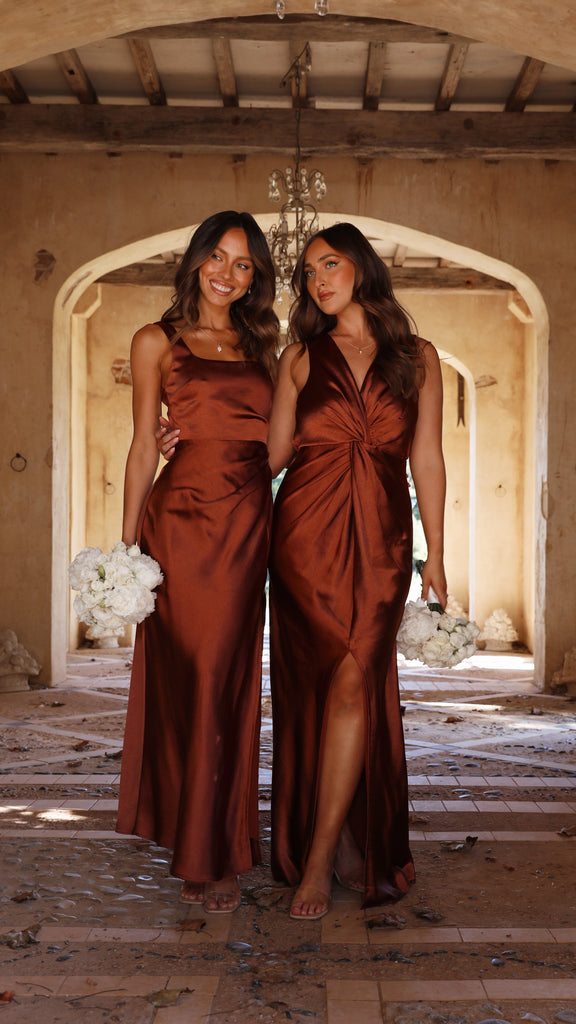Lucia Maxi Dress - Rust - Buy Women's Dresses - Billy J