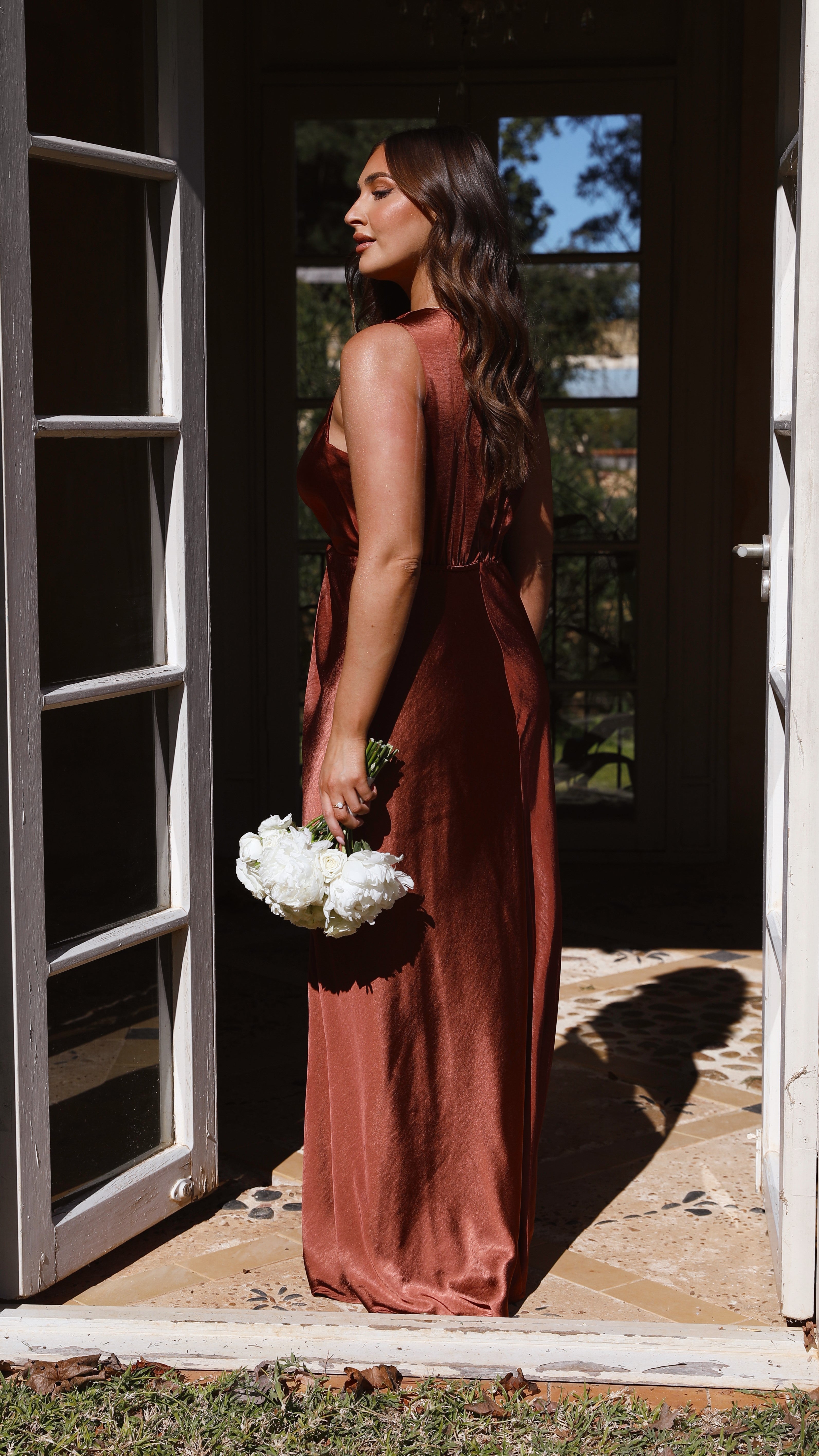 Lucia Maxi Dress - Rust - Buy Women's Dresses - Billy J