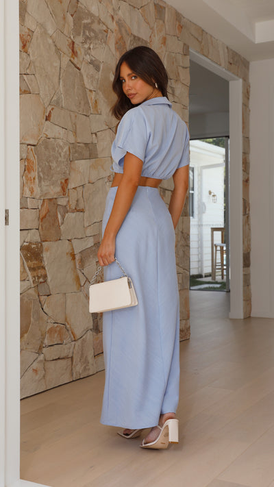 Load image into Gallery viewer, Balwina Maxi Skirt - Light Blue
