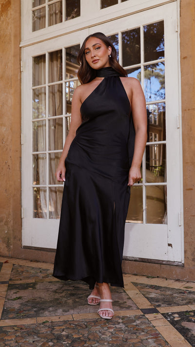 Load image into Gallery viewer, Hera Midi Dress - Black
