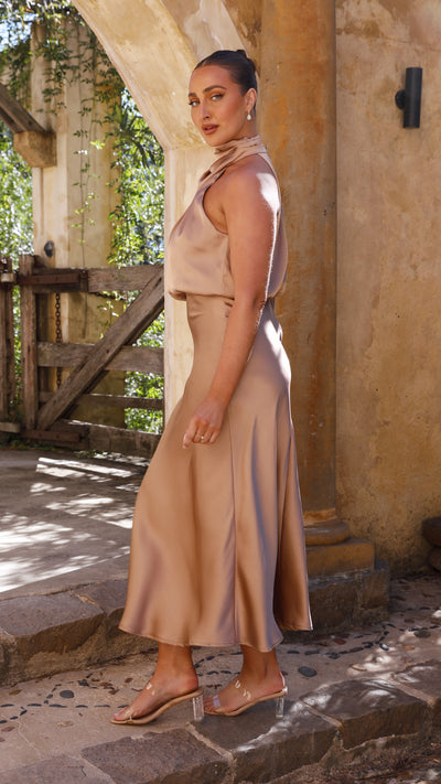 Load image into Gallery viewer, Esther Maxi Dress - Latte - Billy J
