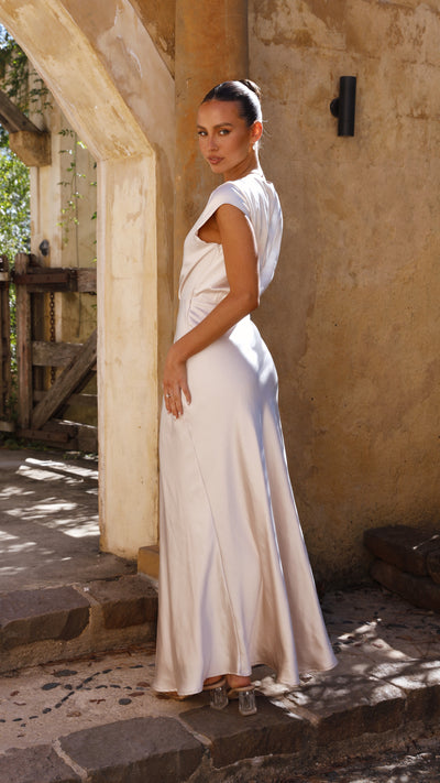 Load image into Gallery viewer, Selma Maxi Dress - Champagne - Billy J
