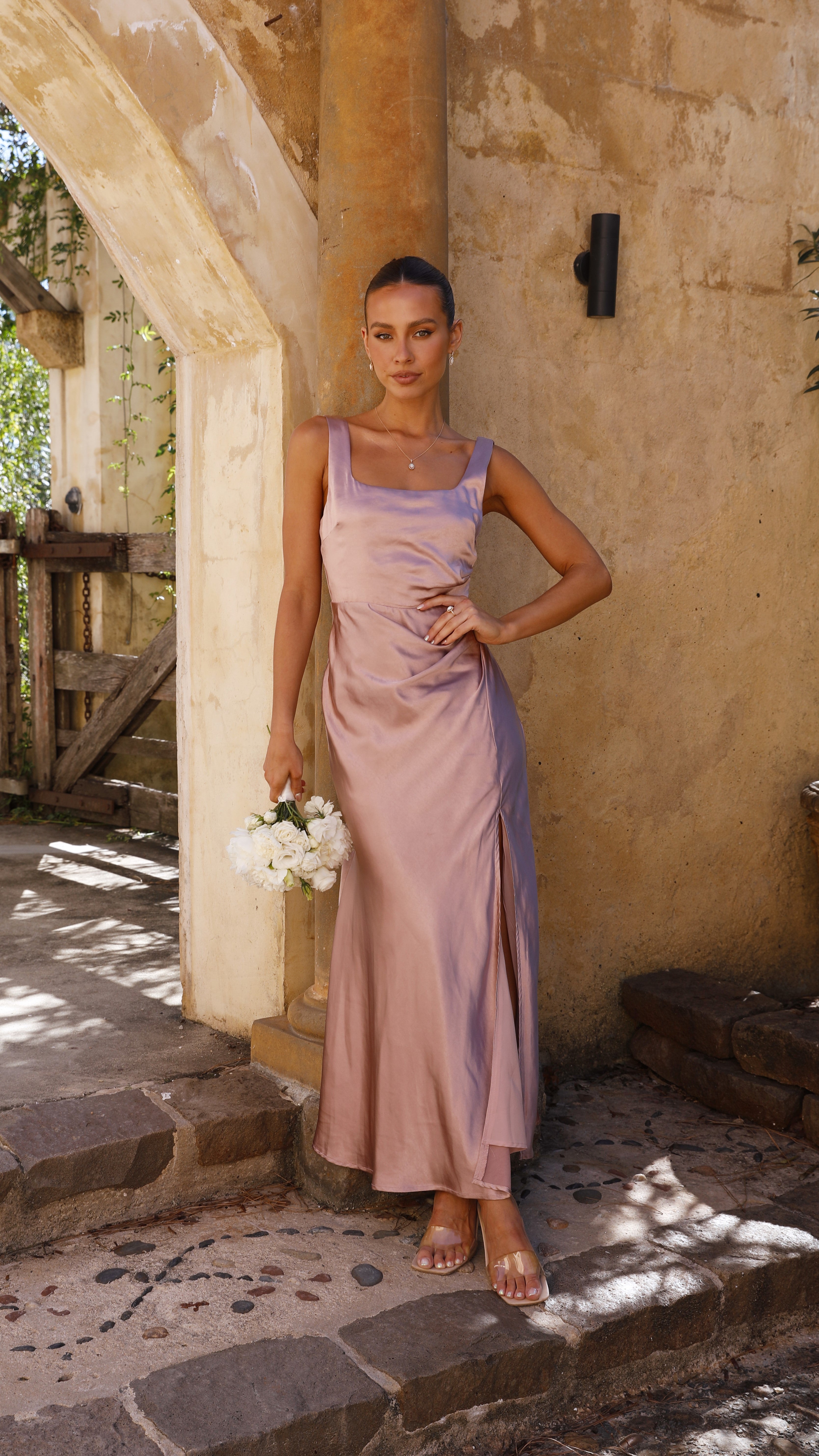 Alaria Maxi Dress - Dusty Pink