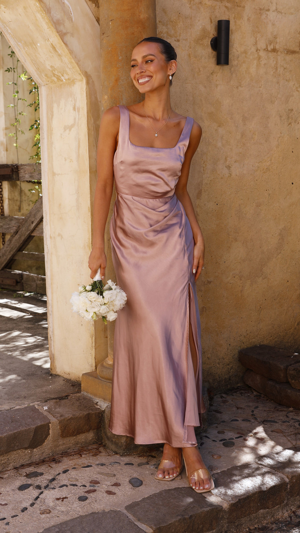 Alaria Maxi Dress - Dusty Pink