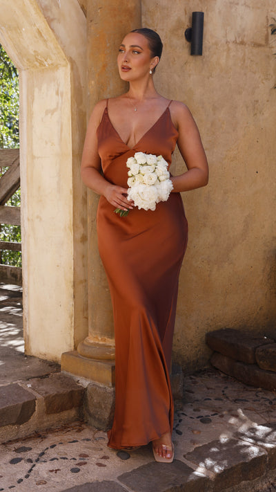 Load image into Gallery viewer, Ziah Maxi Dress - Copper - Billy J
