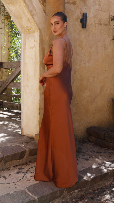 Load image into Gallery viewer, Ziah Maxi Dress - Copper
