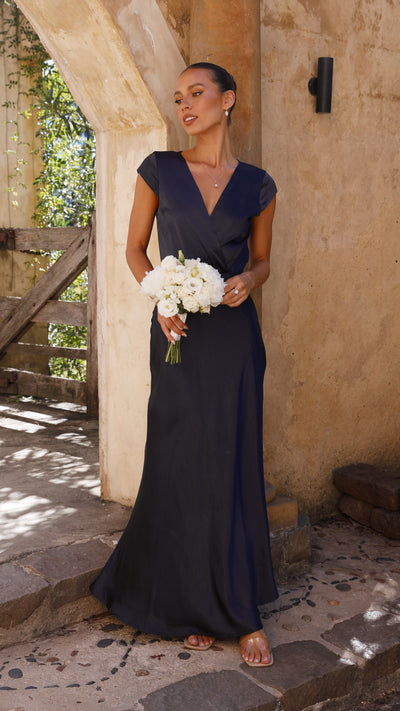 Load image into Gallery viewer, Selma Maxi Dress - Navy - Billy J
