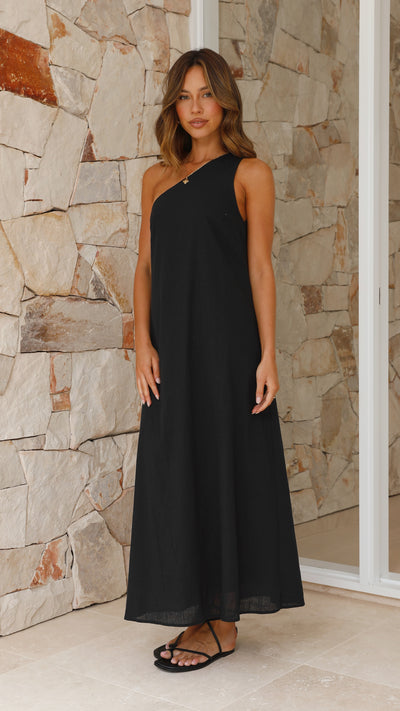 Load image into Gallery viewer, Stormi Maxi Dress - Black - Billy J

