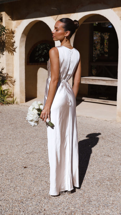 Load image into Gallery viewer, Lucia Maxi Dress - Champagne - Billy J
