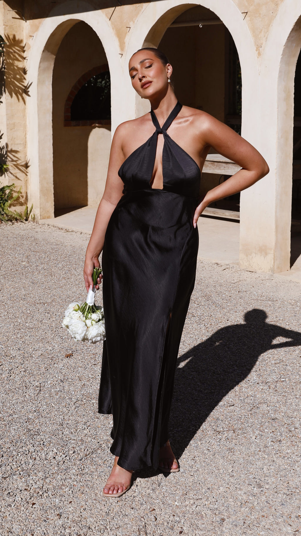 Amalia Maxi Dress - Black - Billy J