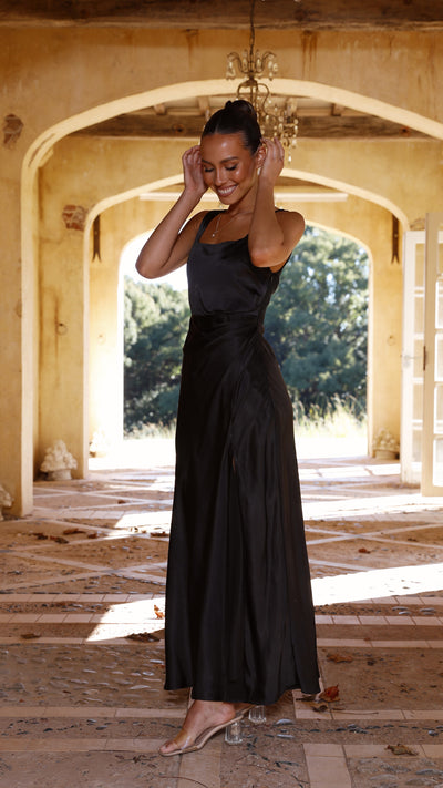 Load image into Gallery viewer, Alaria Maxi Dress - Black - Billy J
