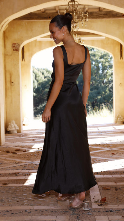 Load image into Gallery viewer, Alaria Maxi Dress - Black - Billy J
