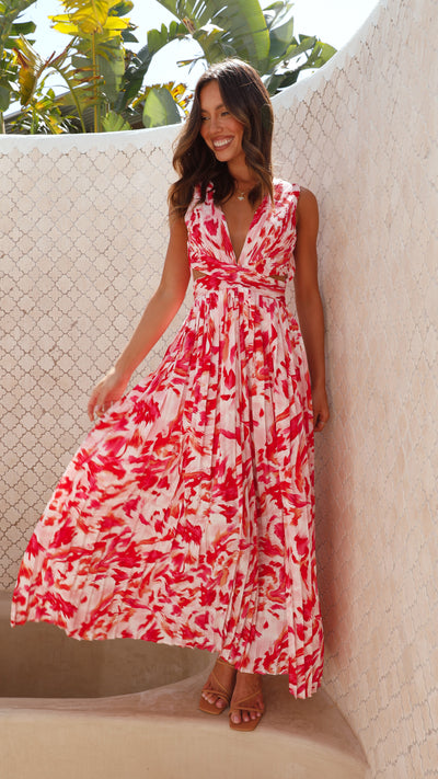 Load image into Gallery viewer, Anita Maxi Dress - Red Floral
