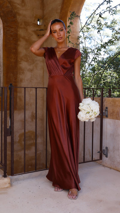 Load image into Gallery viewer, Selma Maxi Dress - Rust
