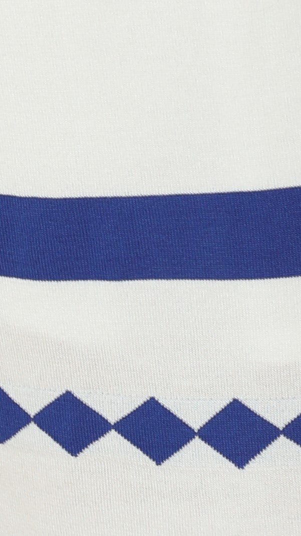 Raven Top and Maxi Skirt Set - White/Blue
